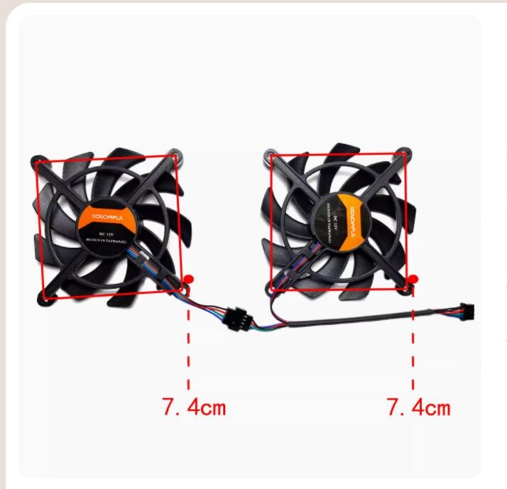 New Graphics Card Cooling Fan For COLORFUL RTX2060 12GB BattleAx Duo