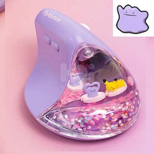 Pokemon Genuine Ditto Pikachu Bluetooth Vertical Mouse 2.4Ghz Wireless Mouse.