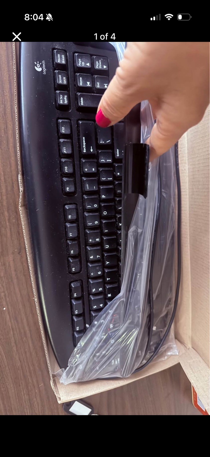 Logitech Wired PS/2 Deluxe Keyboard Y-SU61 *NEW IN BOX*  Black ~ PN:967447-0403