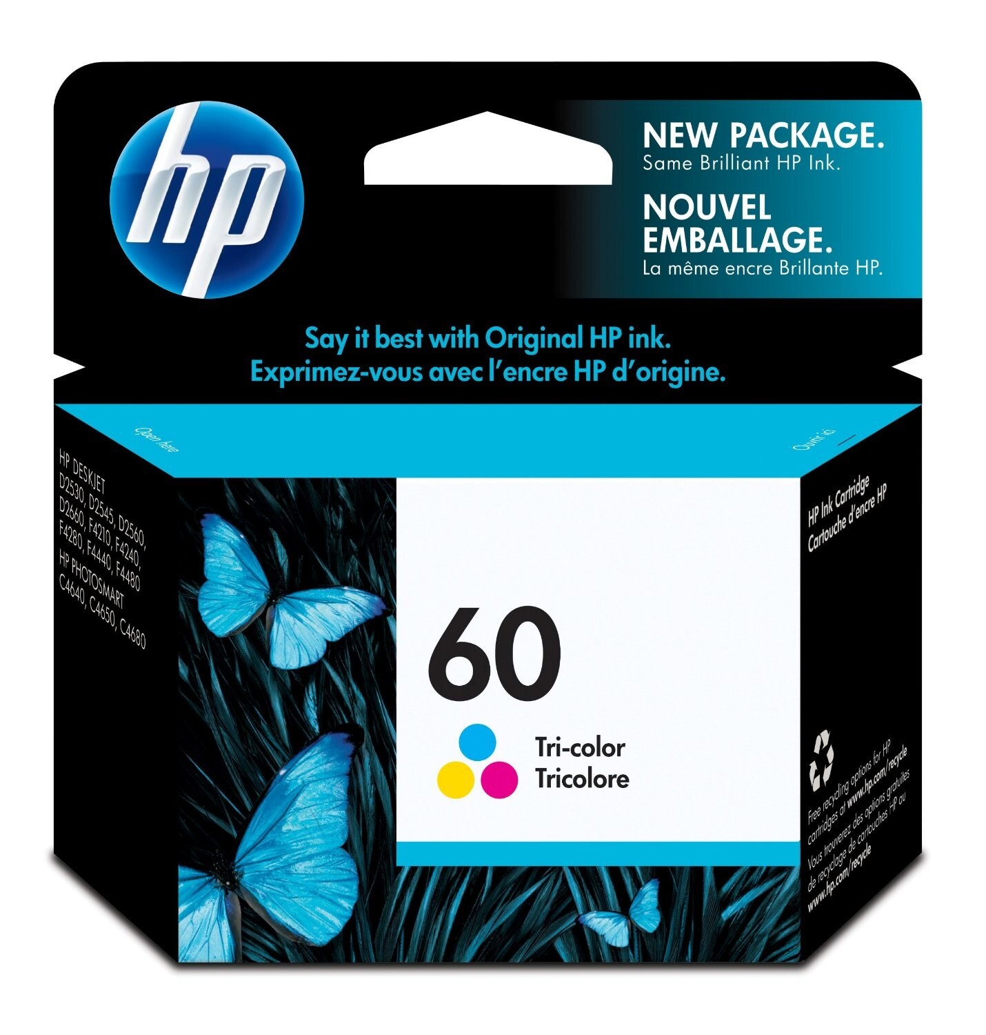 Genuine HP 60 Ink Cartridge PhotoSmart C4640 C4650 C4680 C4740 C4750