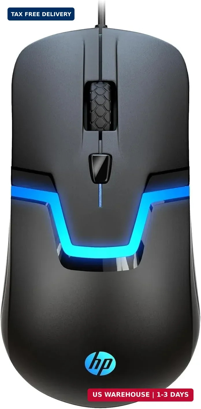 HP Wired RGB Gaming Mouse High Performance Mouse with Optical Sensor, 3 Buttons,