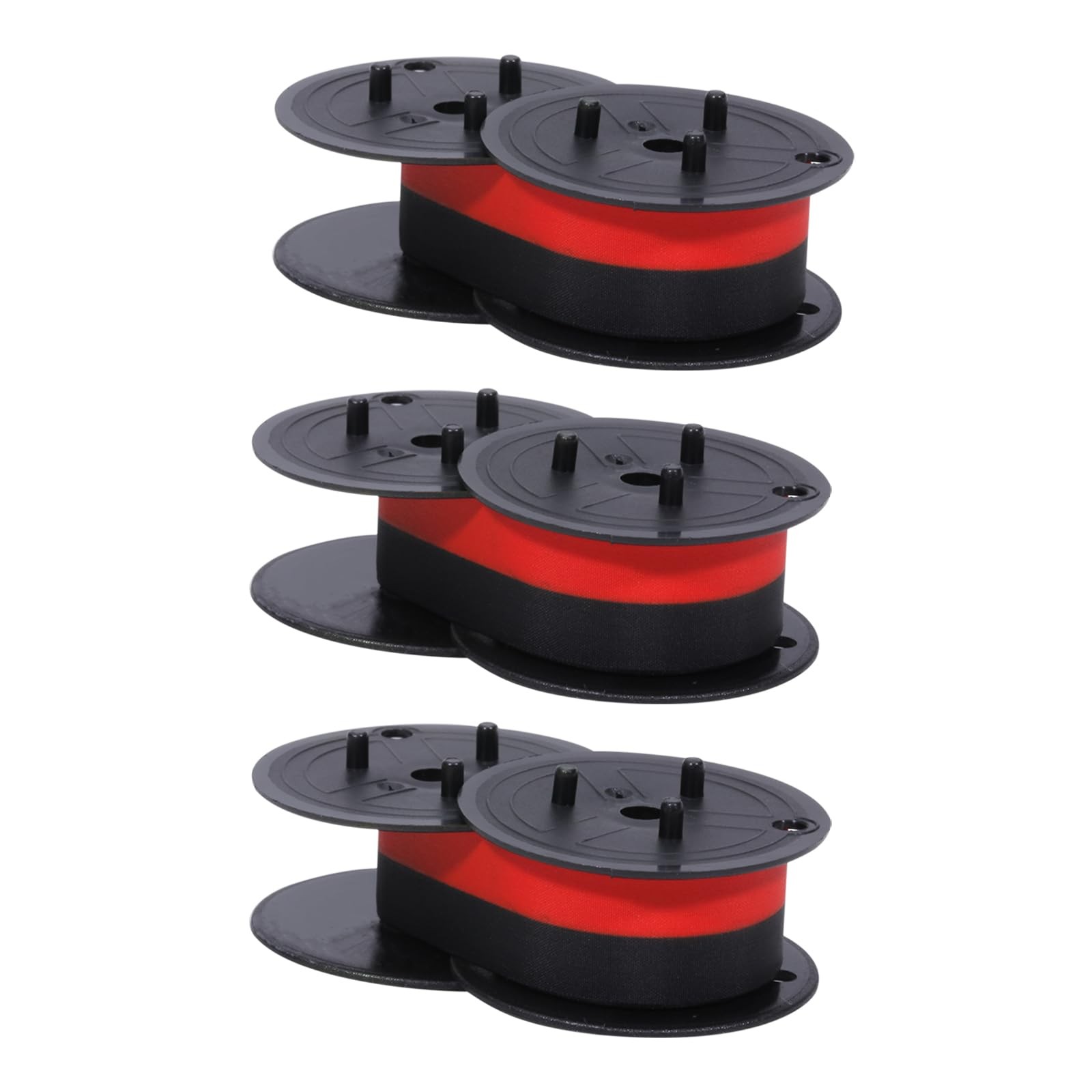 Bigger Replacement for Porelon 11216 Universal Twin Spool 3 PACK, BLACK/RED