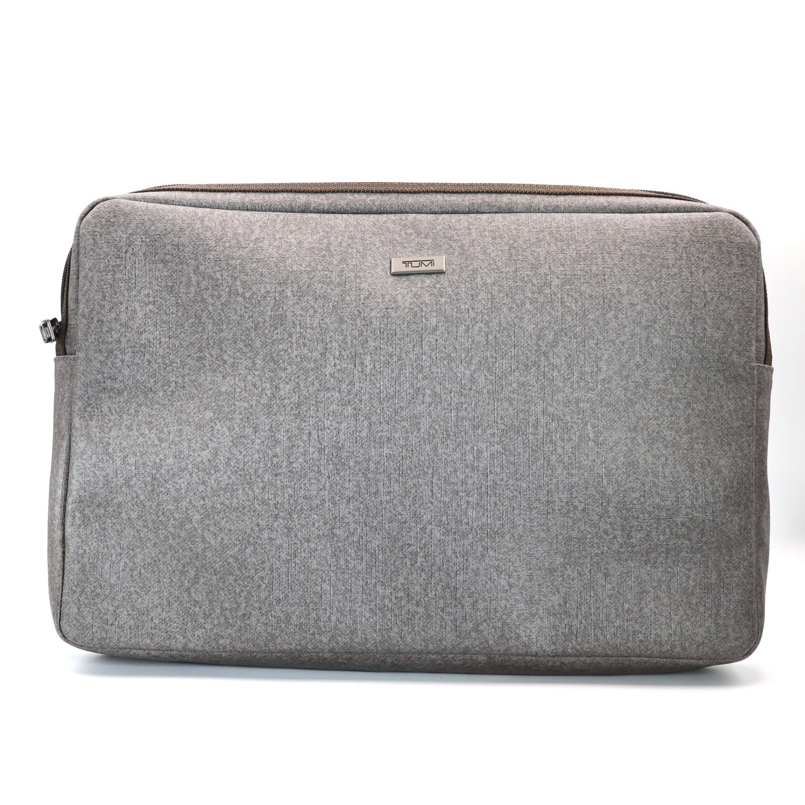 Tumi Laptop Sleeve Medium Grey Heathered Padded Tech Case Bag 13x9