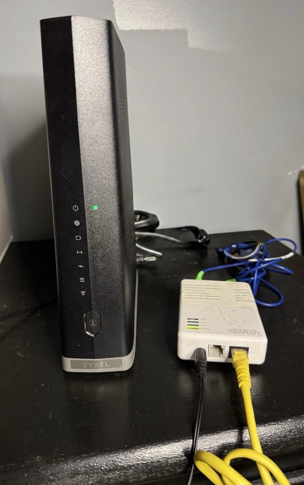 Zyxel EX3510-B0 AX5700 WiFi 6 Router + ADTRAN 411 Fiber ONT Bundle