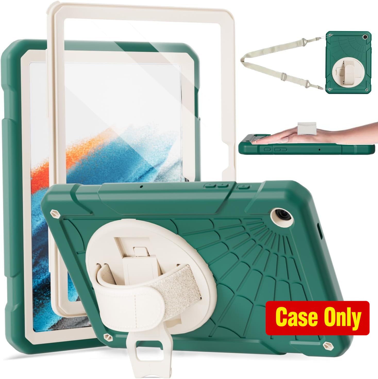 Case for Samsung Galaxy Tab A9+ 11'' 2023, Hard Duty Shockproof Case with Stand