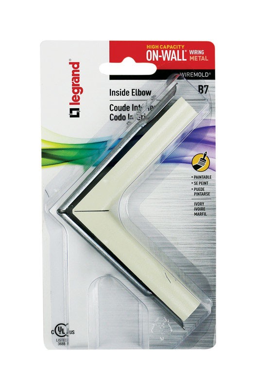 5-Pack Legrand On-Wall 3.31 in. L Inside Elbow