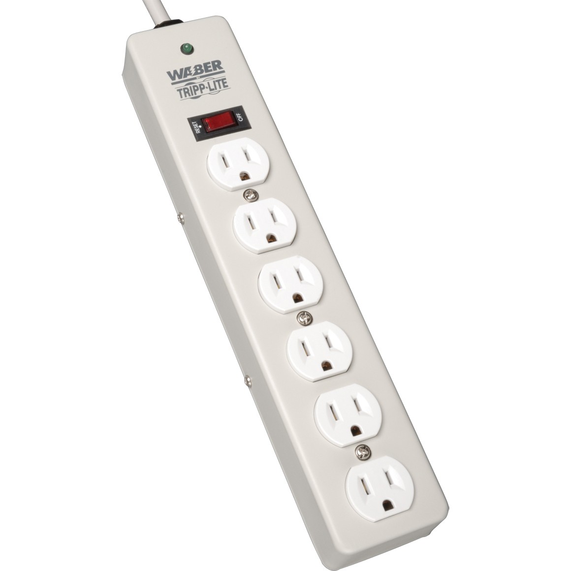 Tripp Lite Waber Surge Protector Strip 6 outlet 6' Cord 1050 Joules (DG206)