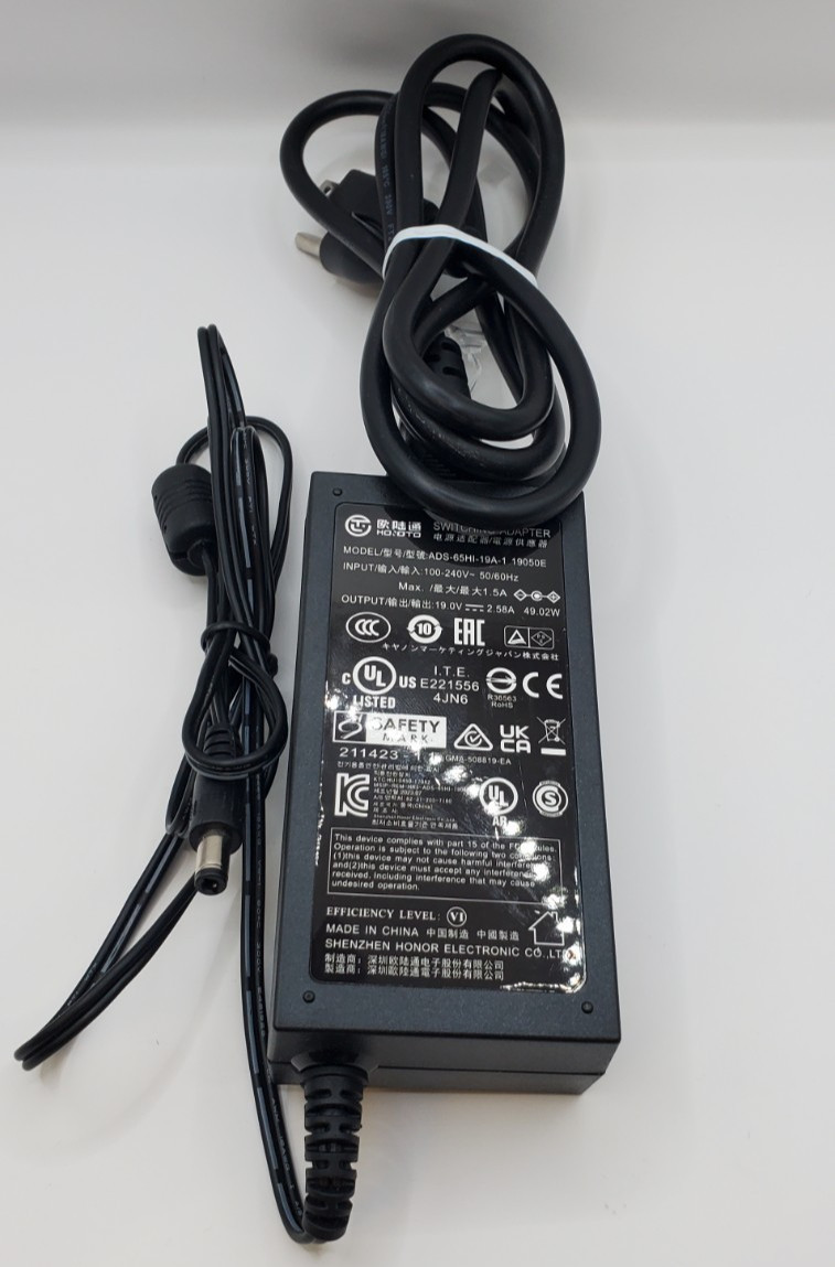 19V AC Adapter Koorui GN02 Genuine/ Original GN03 Gaming Monitor Charger Power