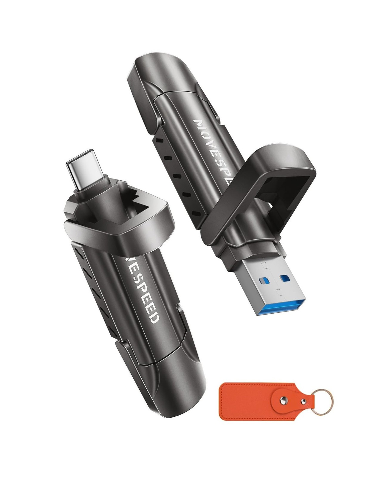 MOVE SPEED 1TB Flash Drive, External SSD with 1000MB/s Read Write Speed, USB ...