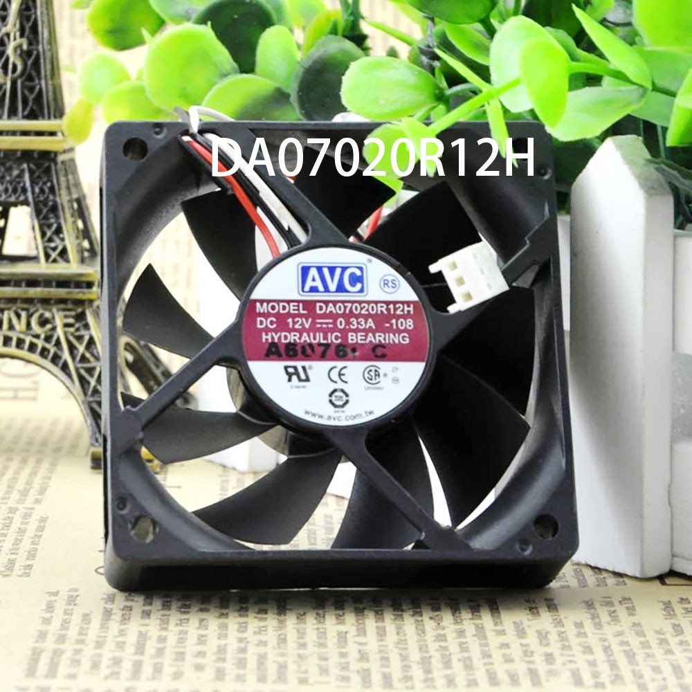 New in box AVC Case Cooling Fan DA07020R12H 12VDC 0.33A 70*70*20MM Fast Shipping