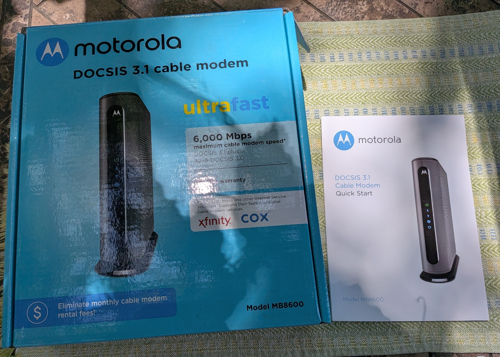 Motorola MB8600 DOCSIS 3.1 plus - 6Gbps Cable Modem - Xfinity / Comcast / Cox