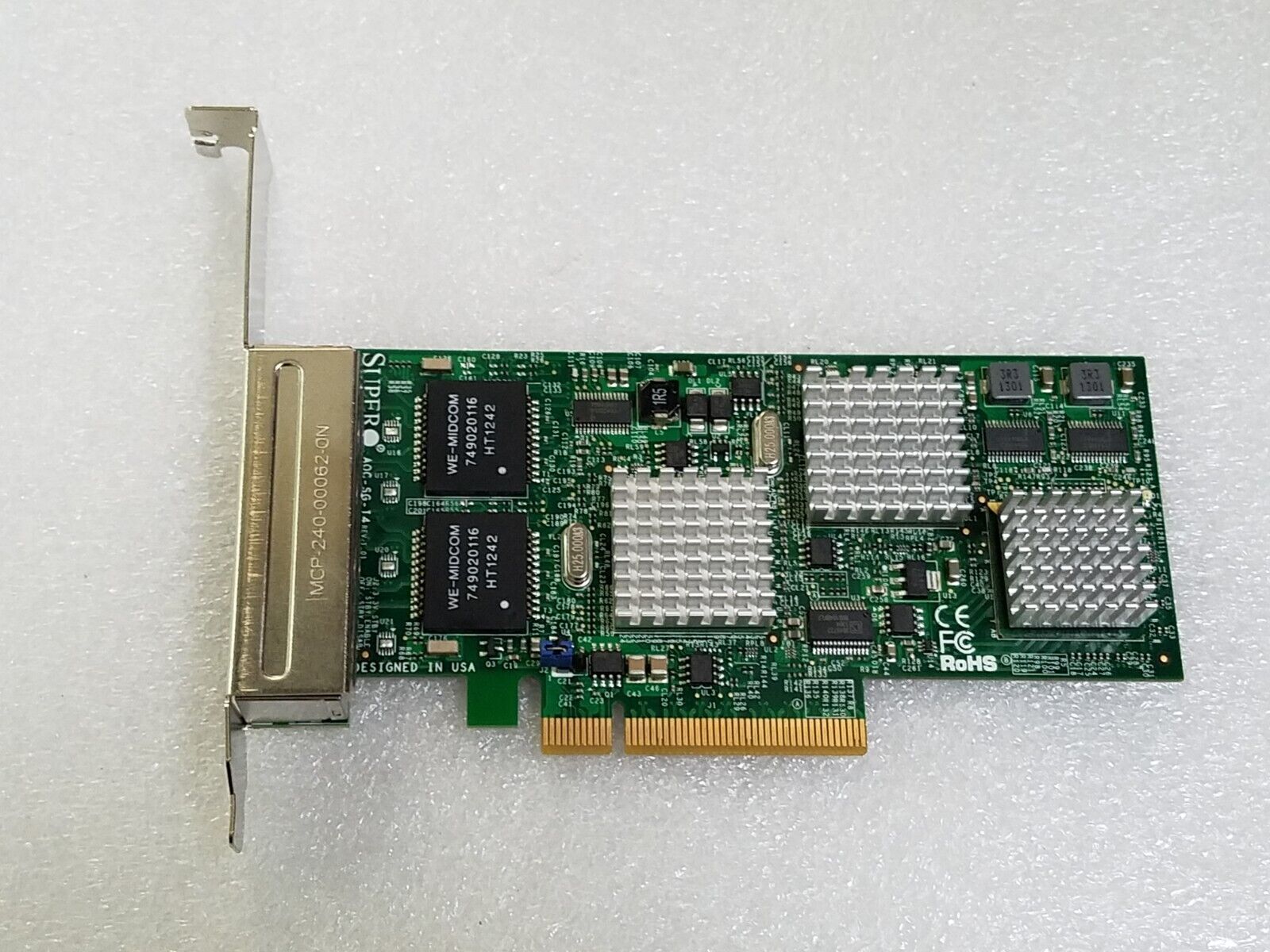 Supermicro AOC-SG-i4 Quad Port Gigabit PCI-E 2.0 x4 Ethernet Controller NIC