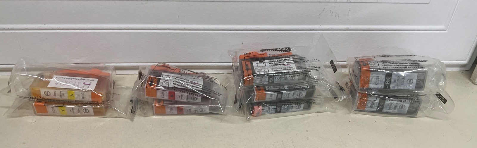 New Sealed LOT Of 9 Canon Compatible C-225BK C226BK C226M C226Y Ink Cartridges