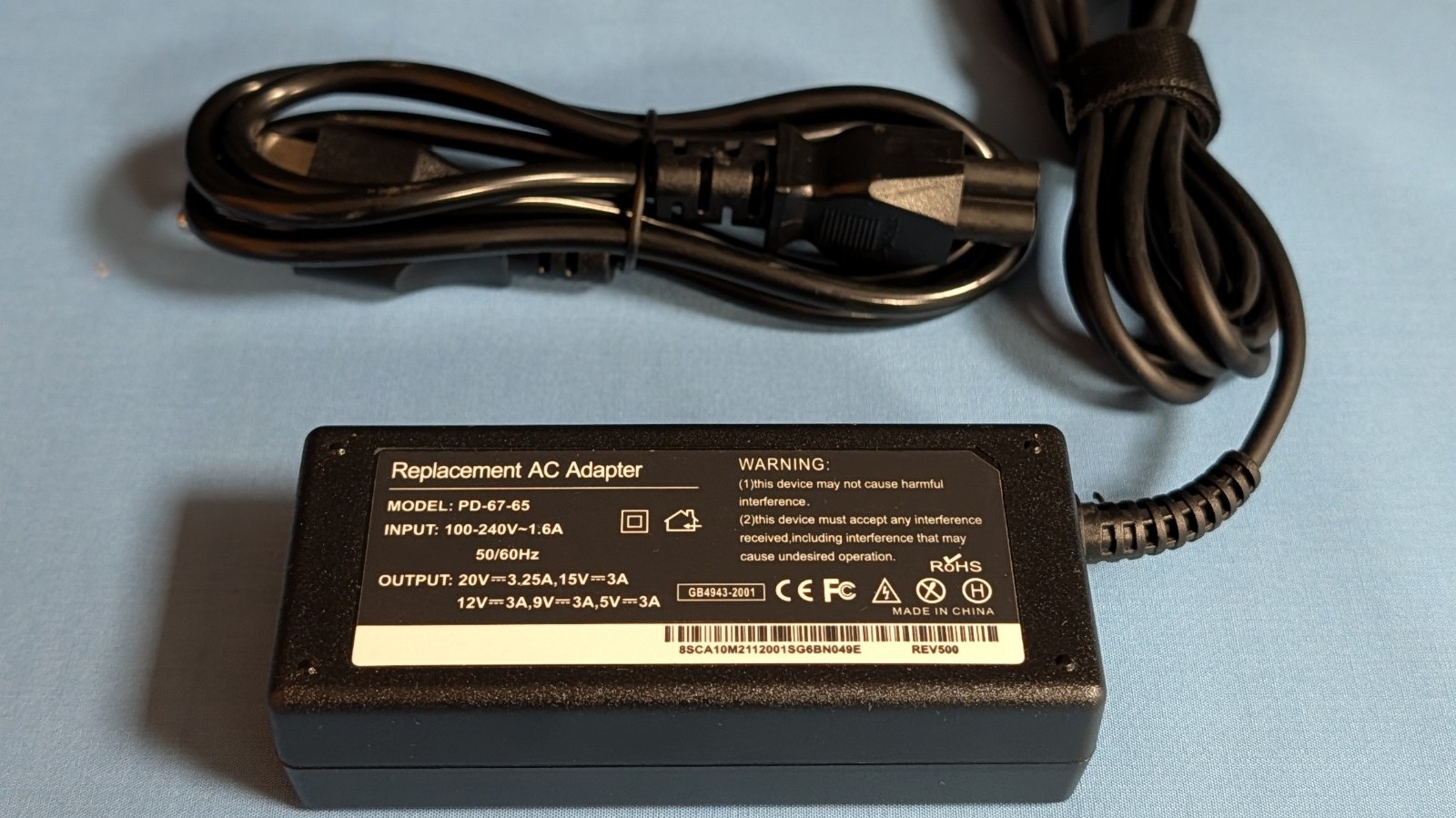 LOT OF 10 | Generic USB-C 65w chargers w/ mickies