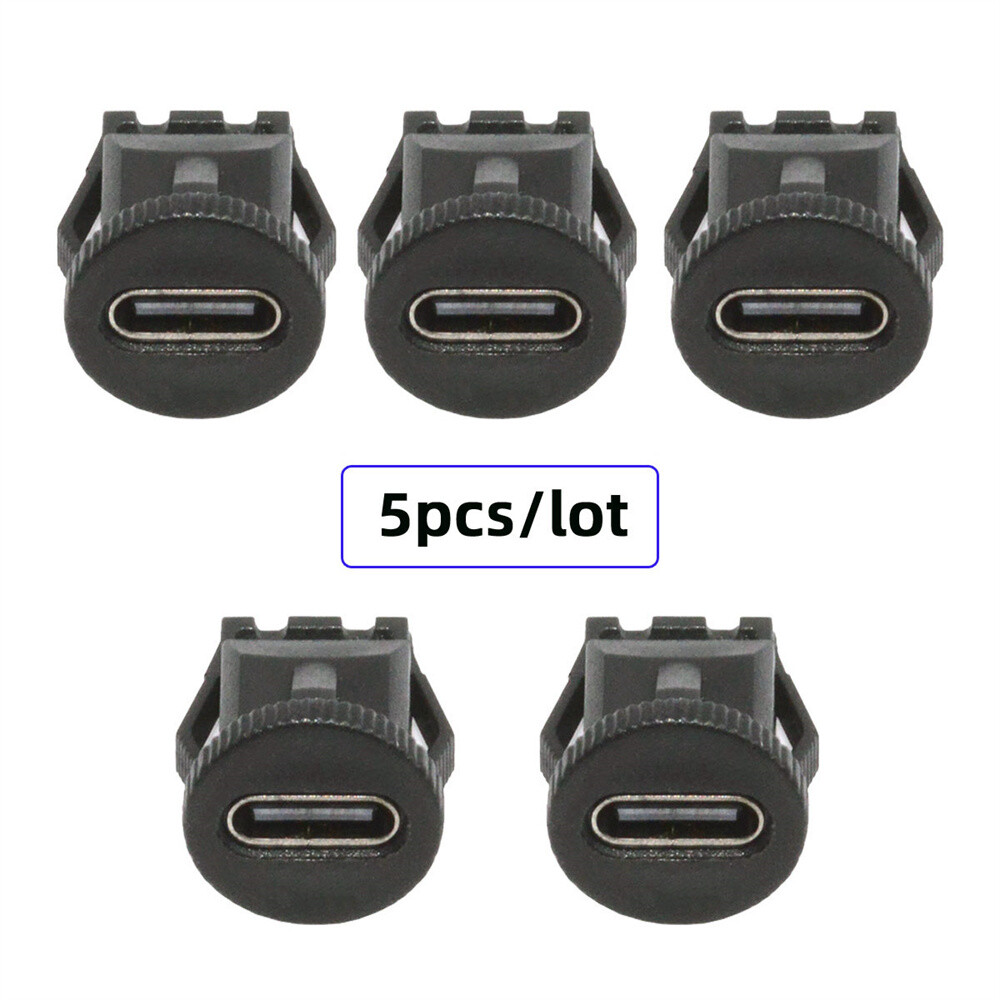 5pcs/lot USB C 6Pin PD65W Charging Flush Mount Repair Replacement Solder Adapter