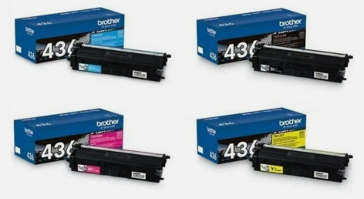 Genuine Brother TN436 Super HY Toner Set BK/C/M/Y HL-L9310CDW MFC-L9570CDW