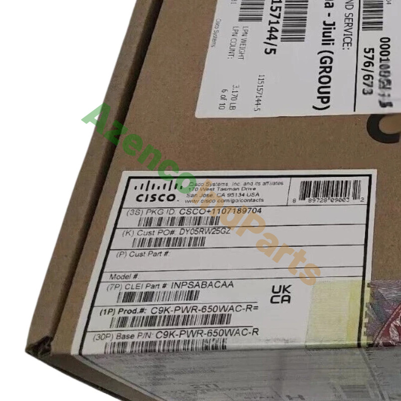 1PCS New Cisco C9K-PWR-650WAC-R Power Supply for Catalyst 9500 Series Switch