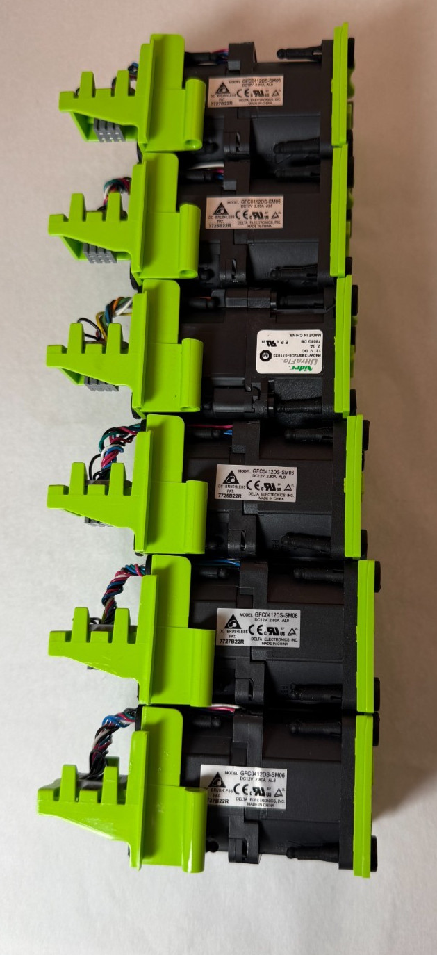 Lot of 6 Delta Electronics GFC0412DS-SM06 Cooling Fan 12VDC 2.8A - Open Box