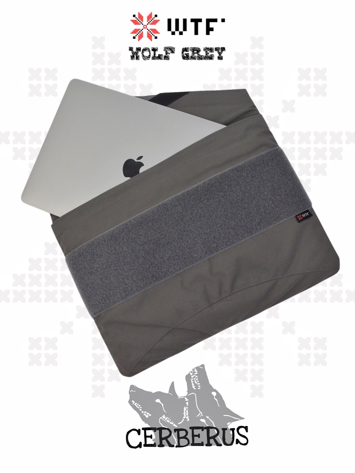 Wolf Grey CERBERUS Laptop Bag, Made to Fit Your Laptop, Custom Tactical