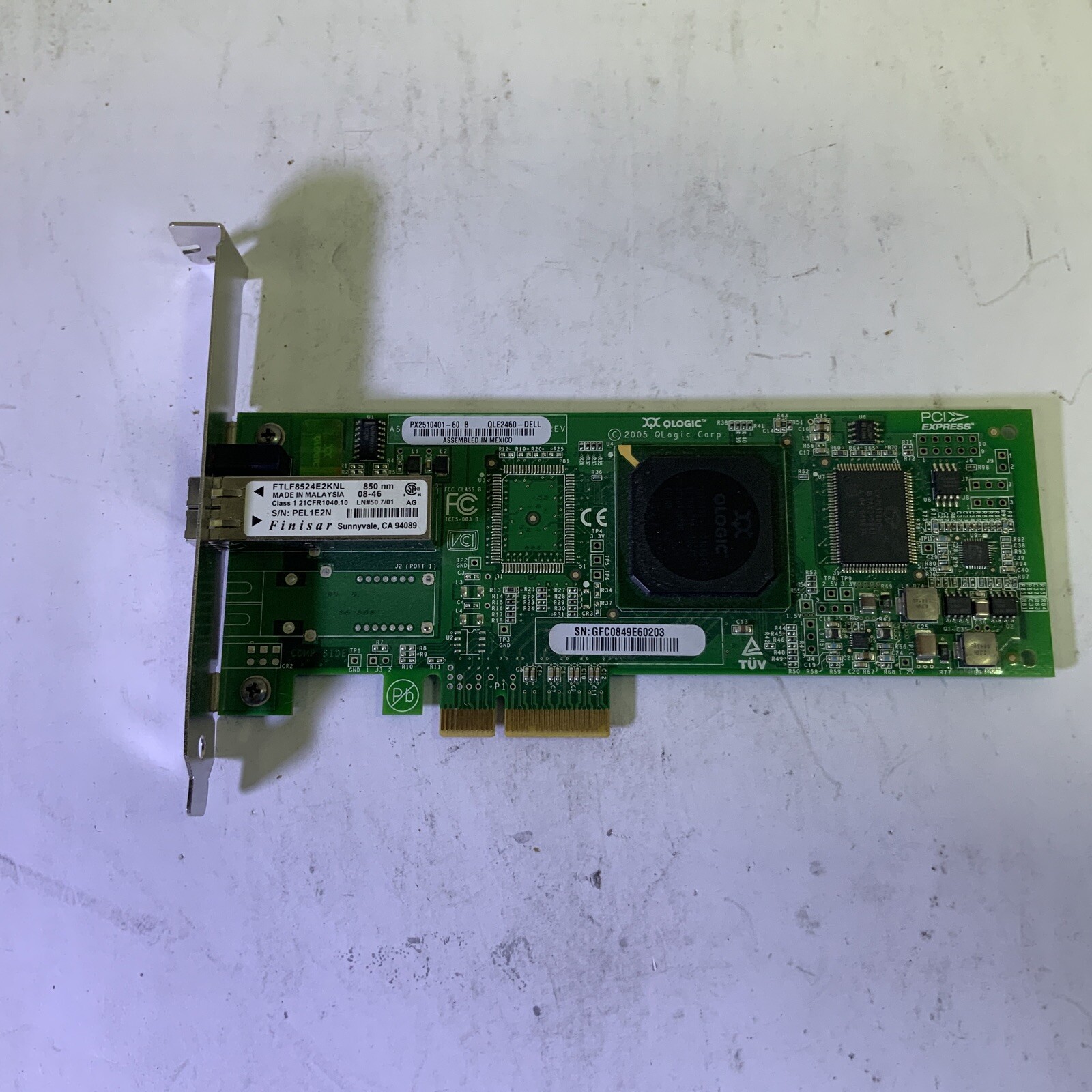 Qlogic QLE2460 PX2510401-60 4GB PCI-E FC Adapter Card - JJ Q3C