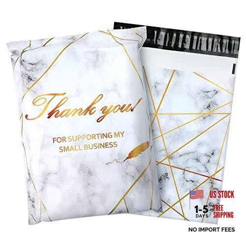 100 Pack Poly Mailers 10x13, Cute Packaging Envelope Mailers Polymailers Marble