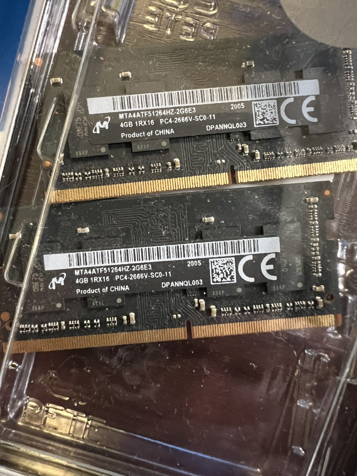 2018 Apple Mac mini RAM OEM 8GBs 2x4GB modules. 