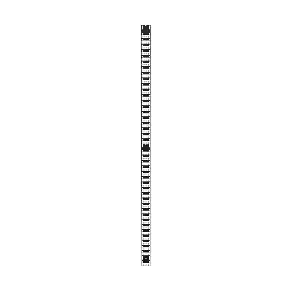 45U Vertical Cable Management Rail, Rack Mount, 0.5 x 3.2 x 81.2
