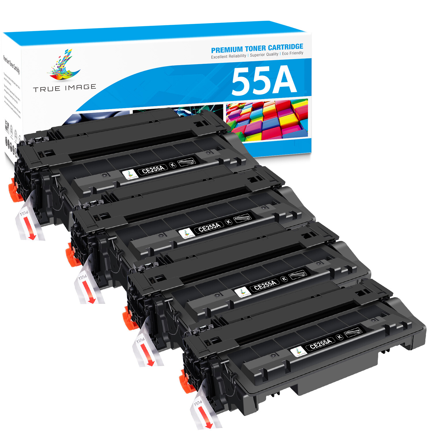 4PK CE255A 55A Toner fit for HP LaserJet Pro 500 MFP M521DN M521DW M521DX M521DZ
