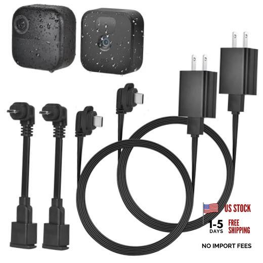 2Pack 10ft/3m Power Cable and Adapter for Blink Outdoor 4 (4th Gen) 10.0 Feet