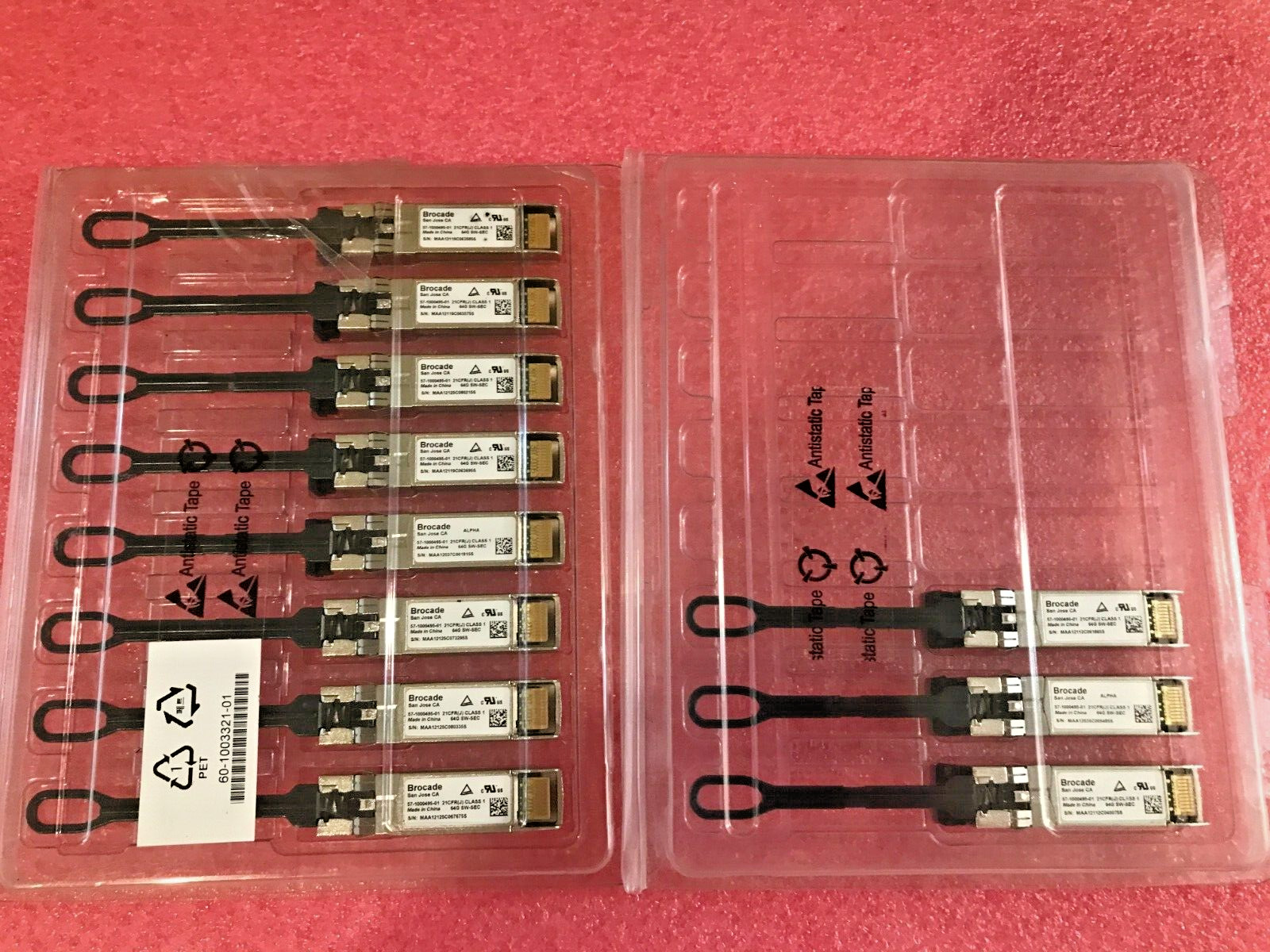 （1PC） 57-1000495-01 Brocade 64Gb Fibre FC SFP+ Optical Transceiver 850nm SW-SEC