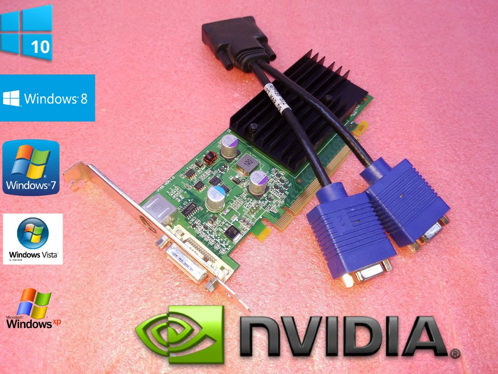 Asus Essentio CM6650 CM6730 CM6850 CM6870 NVIDIA GeForce Dual Monitor Video Card