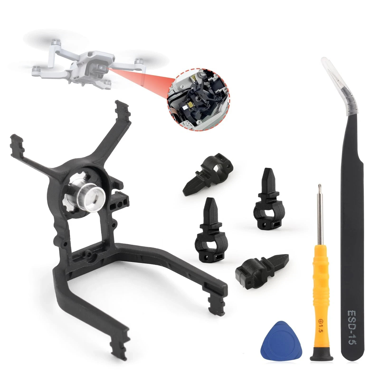 Replacement for DJI MiNi 2 Gimbal Camera Shock Absorber Bracket with Shock... 