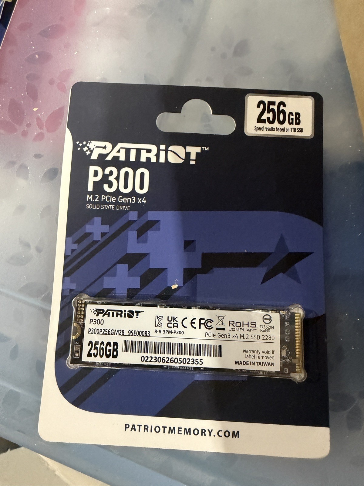 BRAND NEW Patriot P300 PCIe Gen3 x4 M.2 2280 256GB SSD