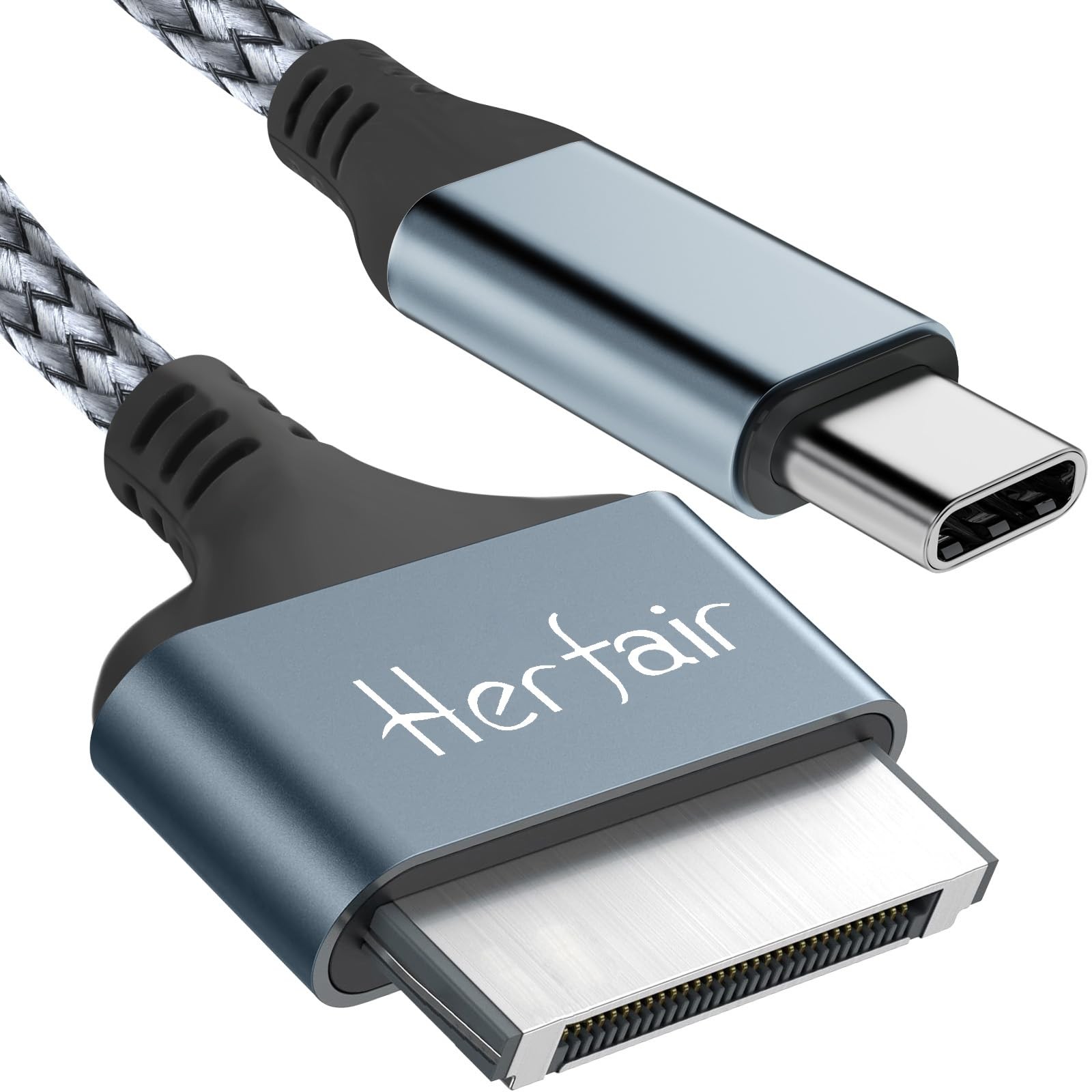 Herfair 30 Pin to USB C iPhone 4 Charger Old iPad 2M/6.56FT, Black