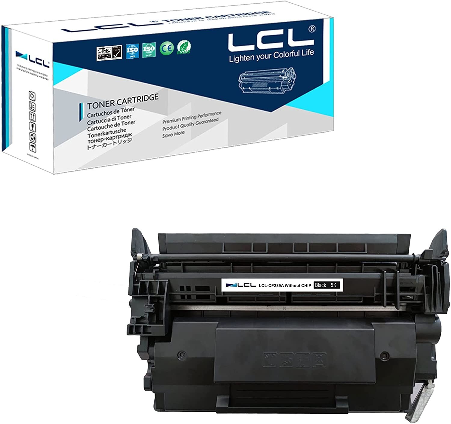 Without Chip LCL Compatible for HP 89A CF289A (1-Pack,Black) Toner Cartridge