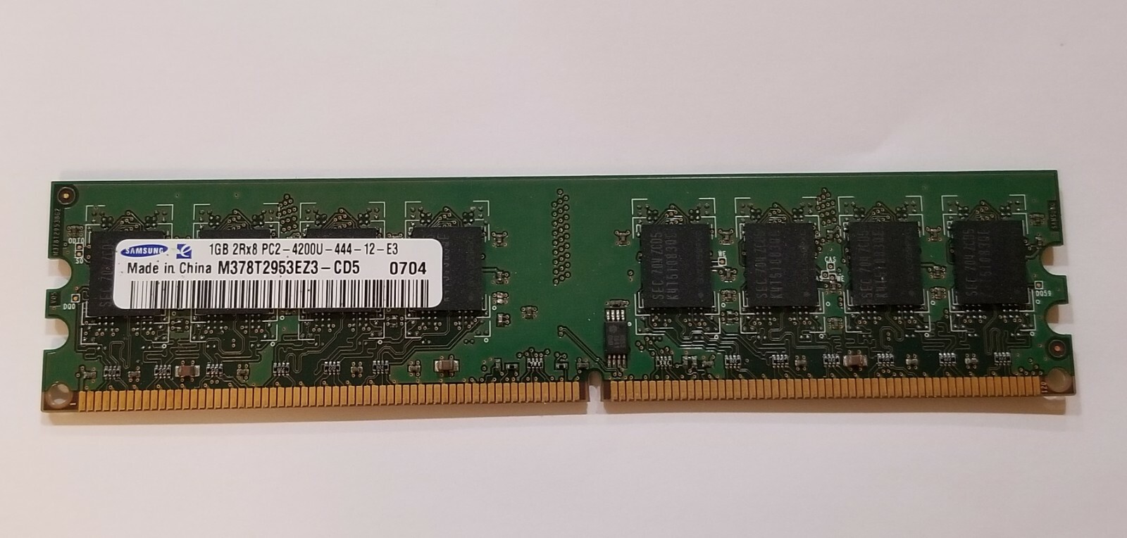 🔥 Samsung 1GB PC2 4200U RAM DIMM 533MHz DDR2 SDRAM Memory M378T2953EZ3-CD5