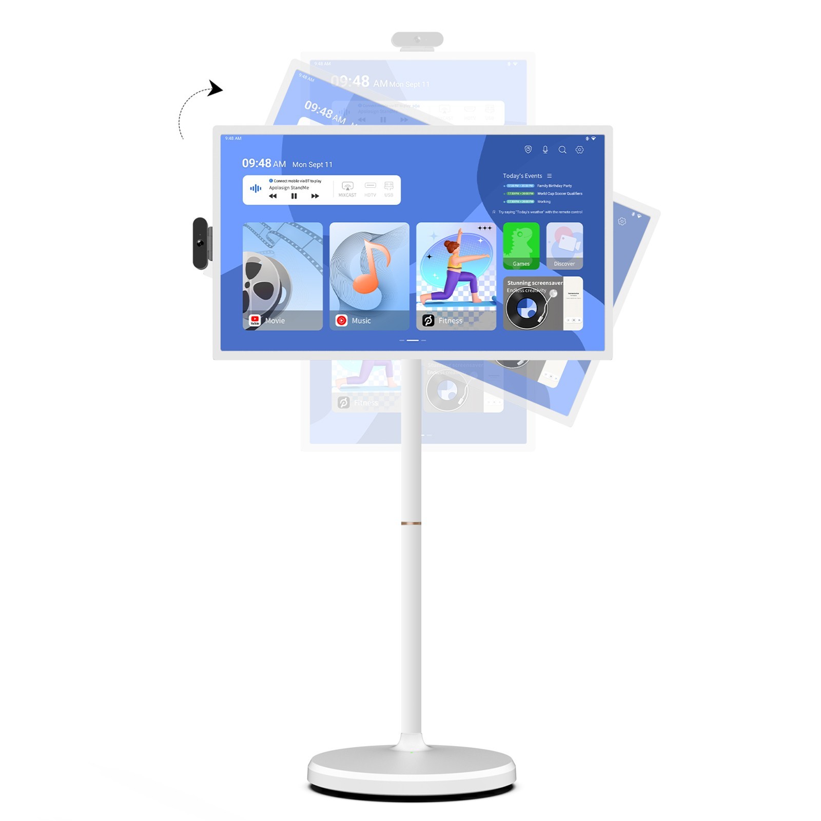 ApoloSign 32" UHD 4K Smart Portable TV Touch Screen Roll Monitor (Refurbished)