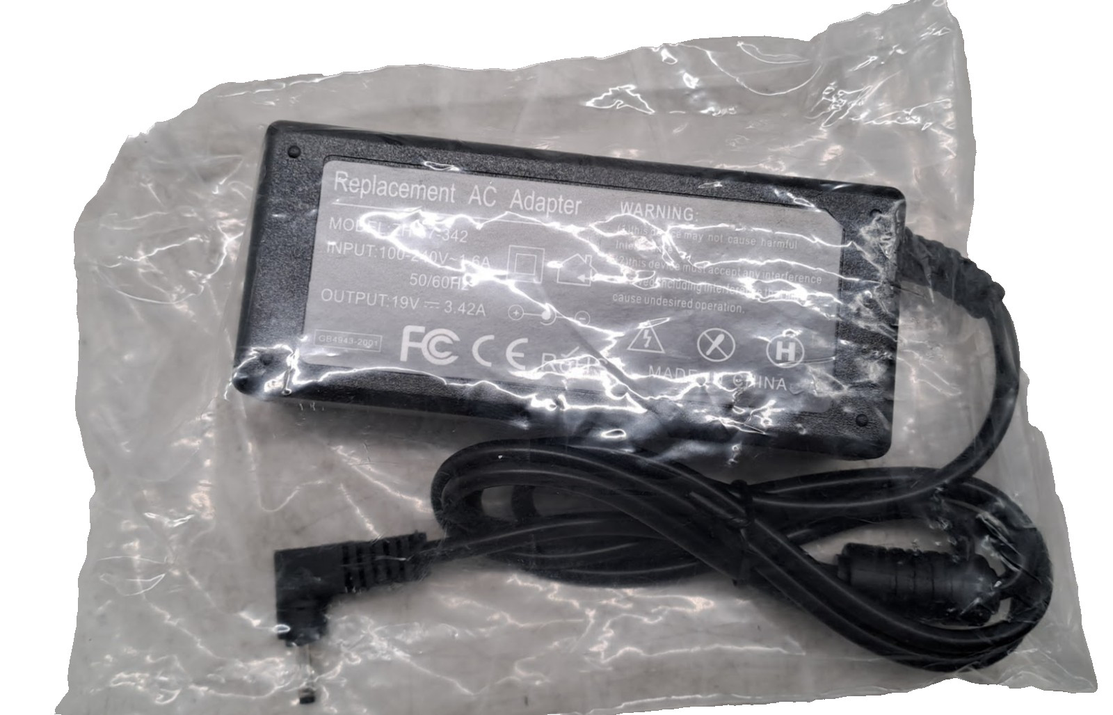 REPLACEMENT AC ADAPTER ZH-67-342