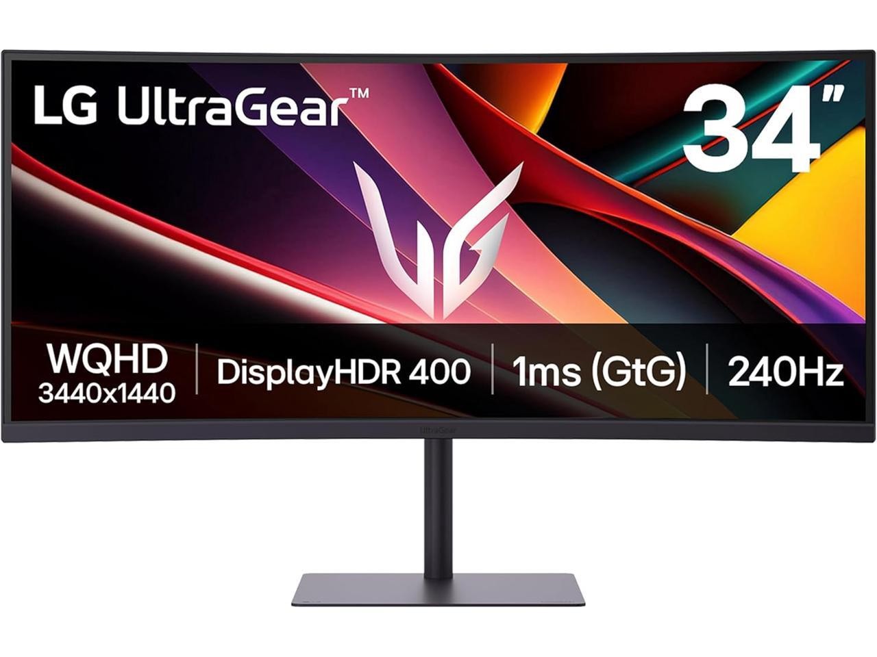 LG 34G630A-B 34-Inch Ultragear WQHD (3440 x 1440) Curved Gaming Monitor, 240Hz,