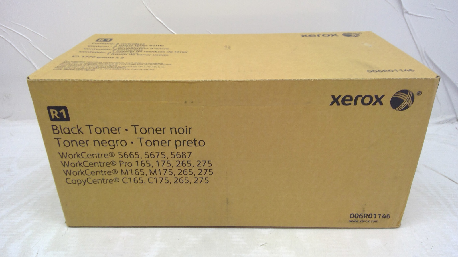 Genuine Xerox 265/275/5687 Black *2per Box* Toner Cartridge 006R01146, 6R1146