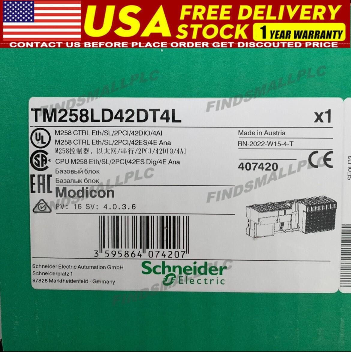 For NEW Schneider TM258LD42DT4L PLC programmable contro Original and authent