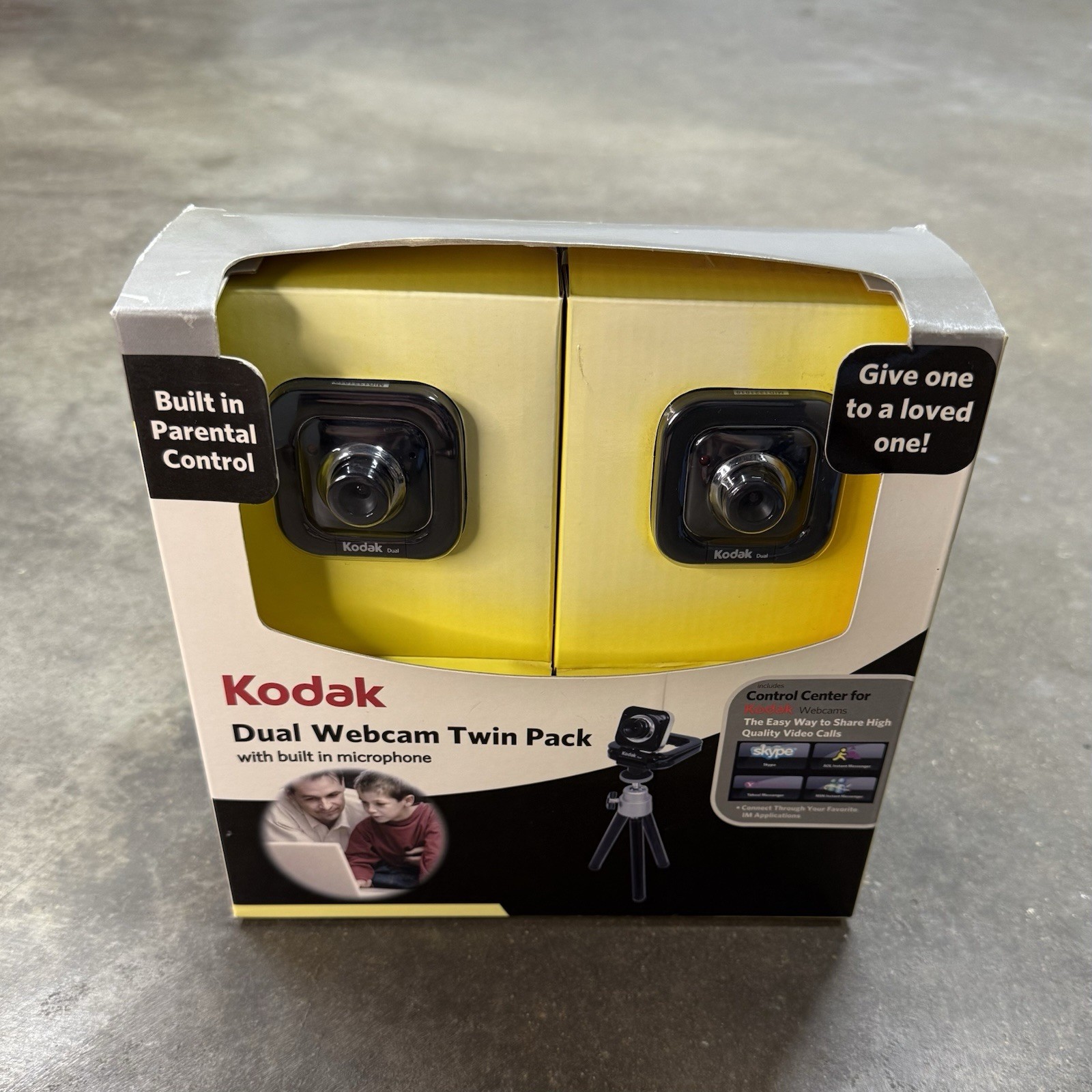 Kodak Dual Webcam D101 Twin Pack w/ Mic – New Sealed NIB – USB Webcam Bundle NOS