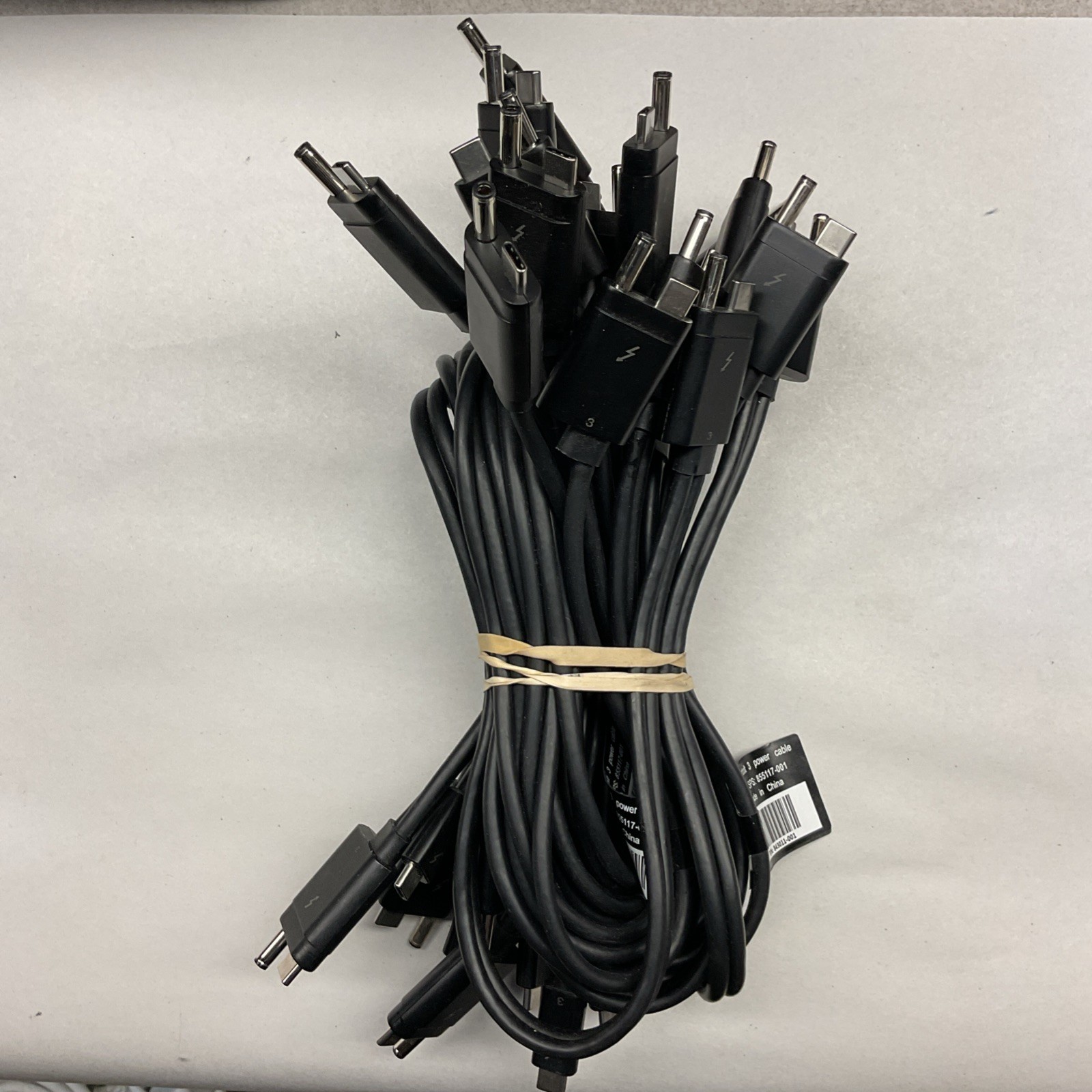 LOT OF 19 Genuine HP 843011-001 Elite Thunderbolt 3 AC+USB-C to USB-C Cable
