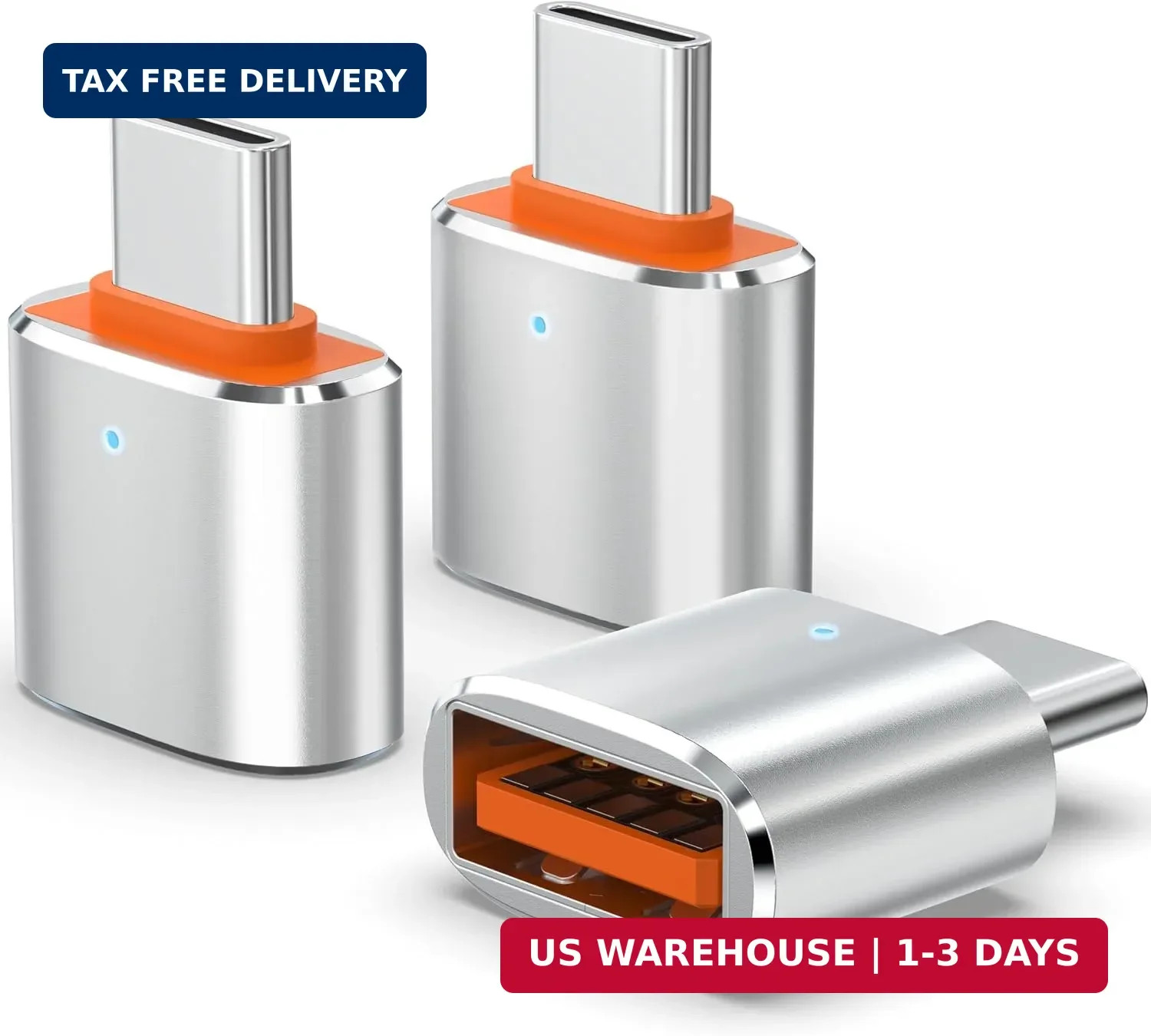 Duyasurs 3Pack Upgraded USB C to USB Adapter, High-speed data Transfer, USB C Ma