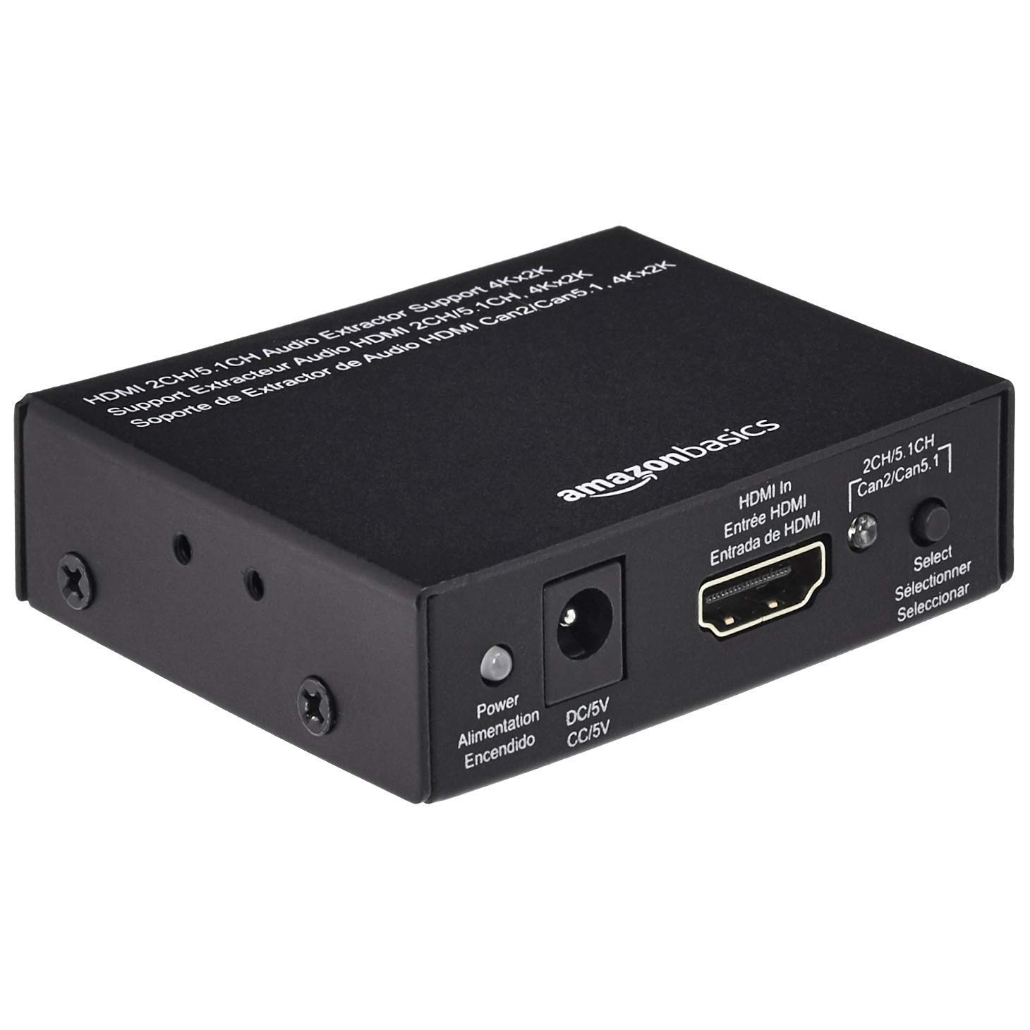 Amazon Basics HDMI to HDMI Audio Extractor Splitter 4K@30Hz Black