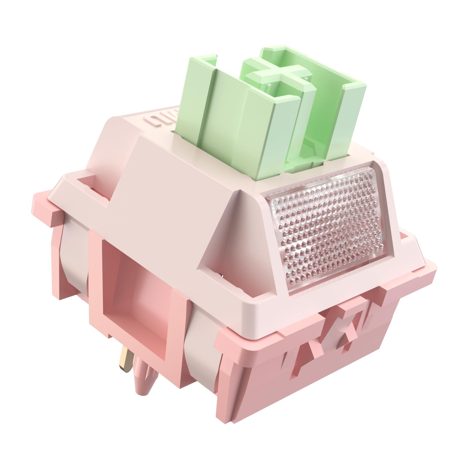 Outemu (Gaote) White Peach Silent Switches, 40gf Actuation Force, pre-Lubrica...