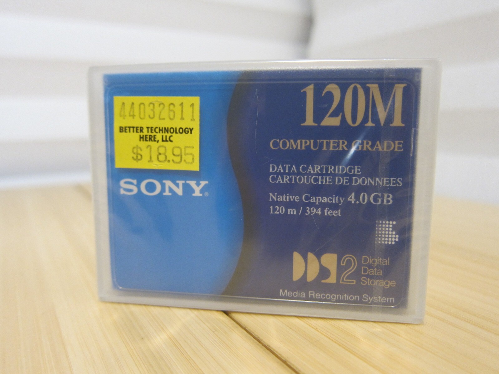 NOS Factory Sealed Sony DGD120M 4GB Native Capacity 120m 340ft Data Cartridge