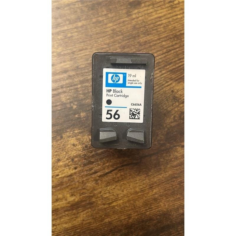 HP 56 Black Ink Cartridge C6656A Original 19ml Single Use Only Genuine HP Ink