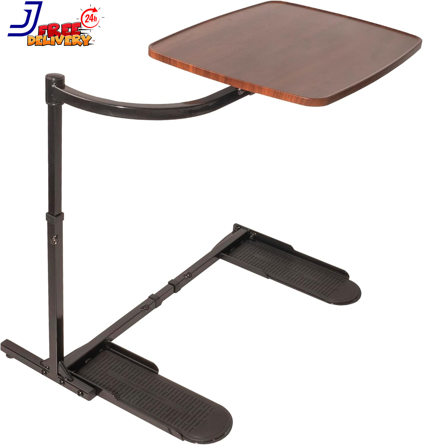 Adjustable Swivel Laptop Stand & Couch Desk Walnut Side Table & Gaming Tray