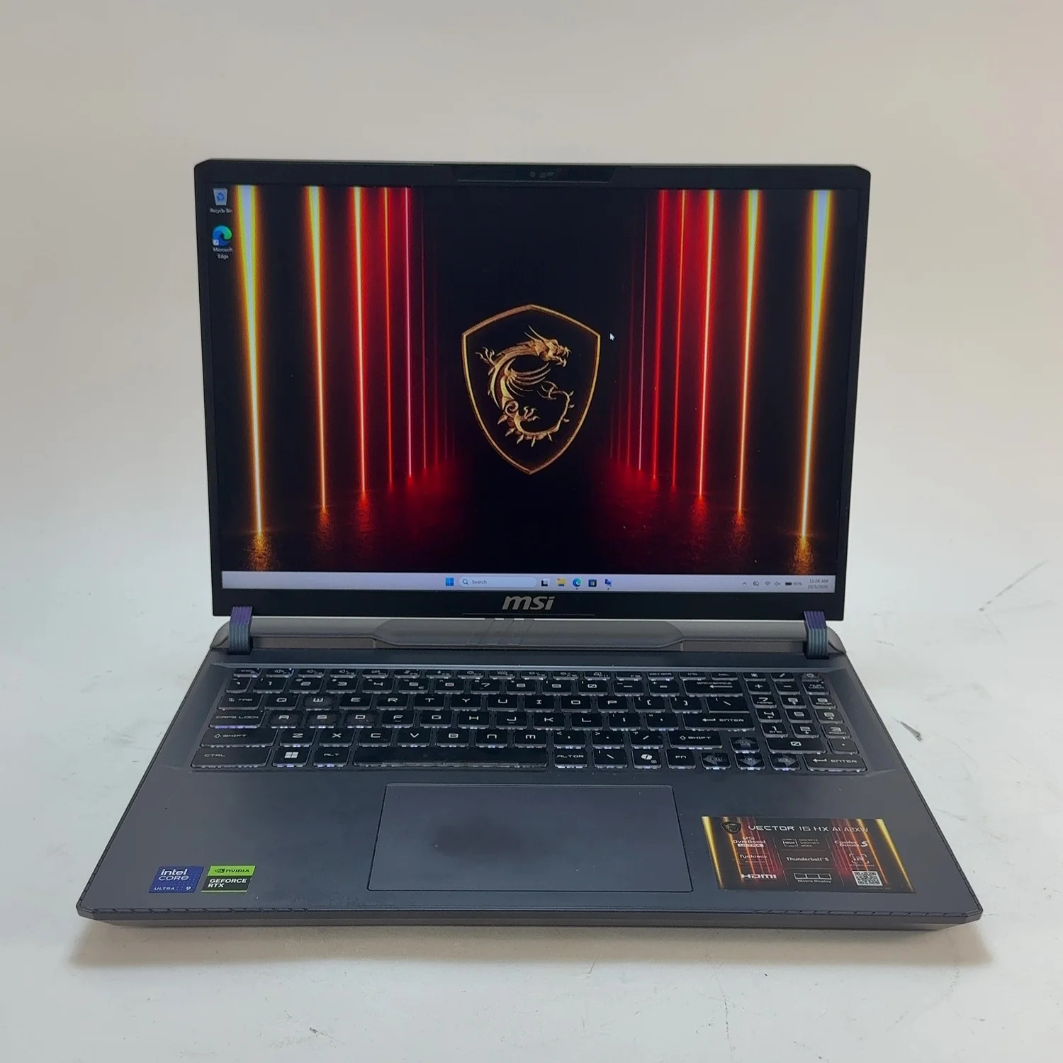 MSI Vector 16 HX AI Core Ultra 9 275HX 2.7GHz 32GB RAM 1TB SSD GeForce RTX 5070